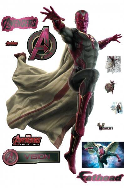 Avengers: Age of Ultron Fathead Wall Decals Featuring Ultron and Vision