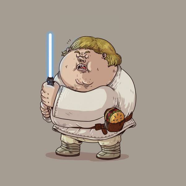 Star Wars Chunkies Art Reveals Fat Versions of Characters