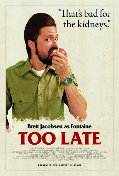 Too Late Character Posters Feature Hard-Boiled Dialogue