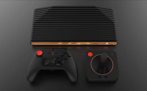 Atari VCS Console First Look Image Reveal Classic Joystick, New Logo