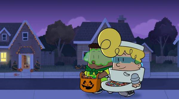 Captain Underpants Halloween Special Clip Features Balloon Monsters