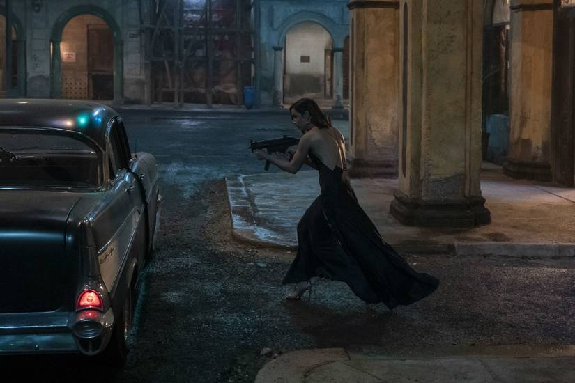 ana de armas blue dress james bond BOND 007 PALOMA MAXI DRESS