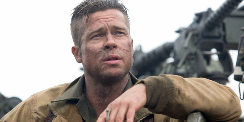 Brad Pitt as Wardaddy in 'Fury' (2014).