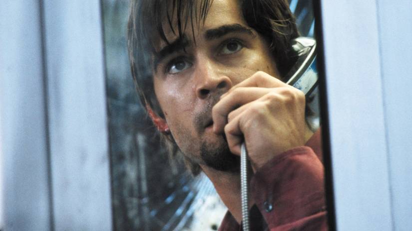Colin Farrell as Stuart "Stu" Shepard looking for the sniper in 'Phone Booth'