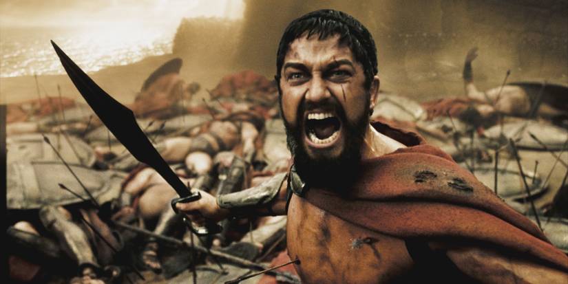 Gerard Butler as King Leonidas in 300