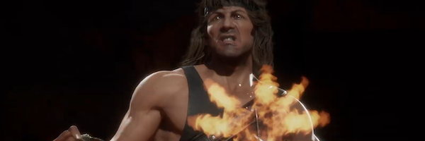 MK11: Rambo Gameplay Sees Sylvester Stallone Fight the Terminator