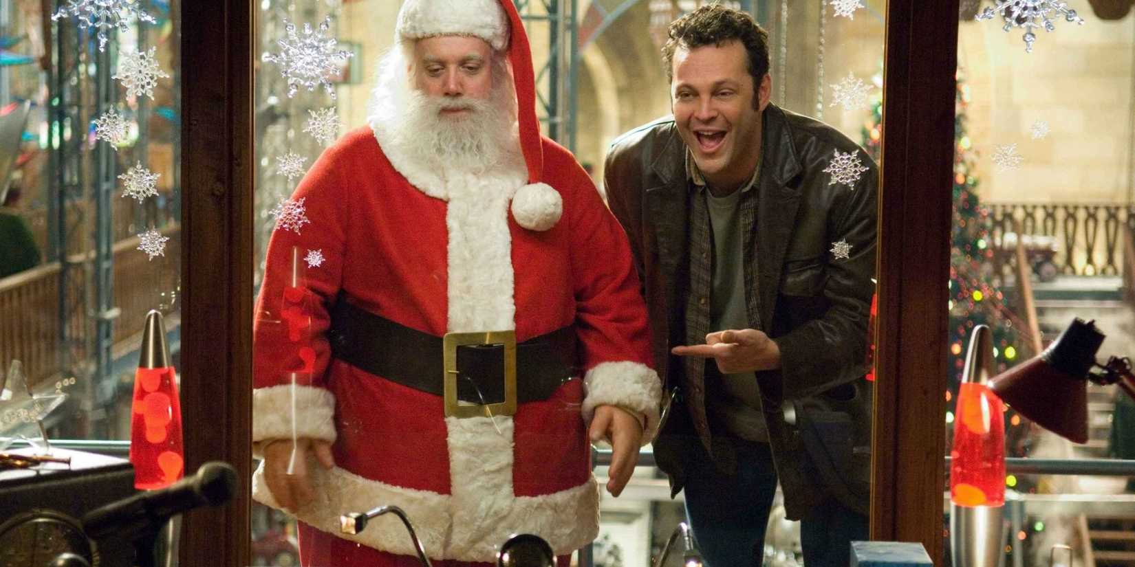 Paul Giamatti as Santa and Vince Vaughn as Fred Claus