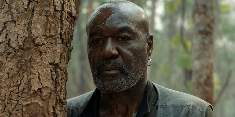 Delroy Lindo looking serious in Da 5 Bloods
