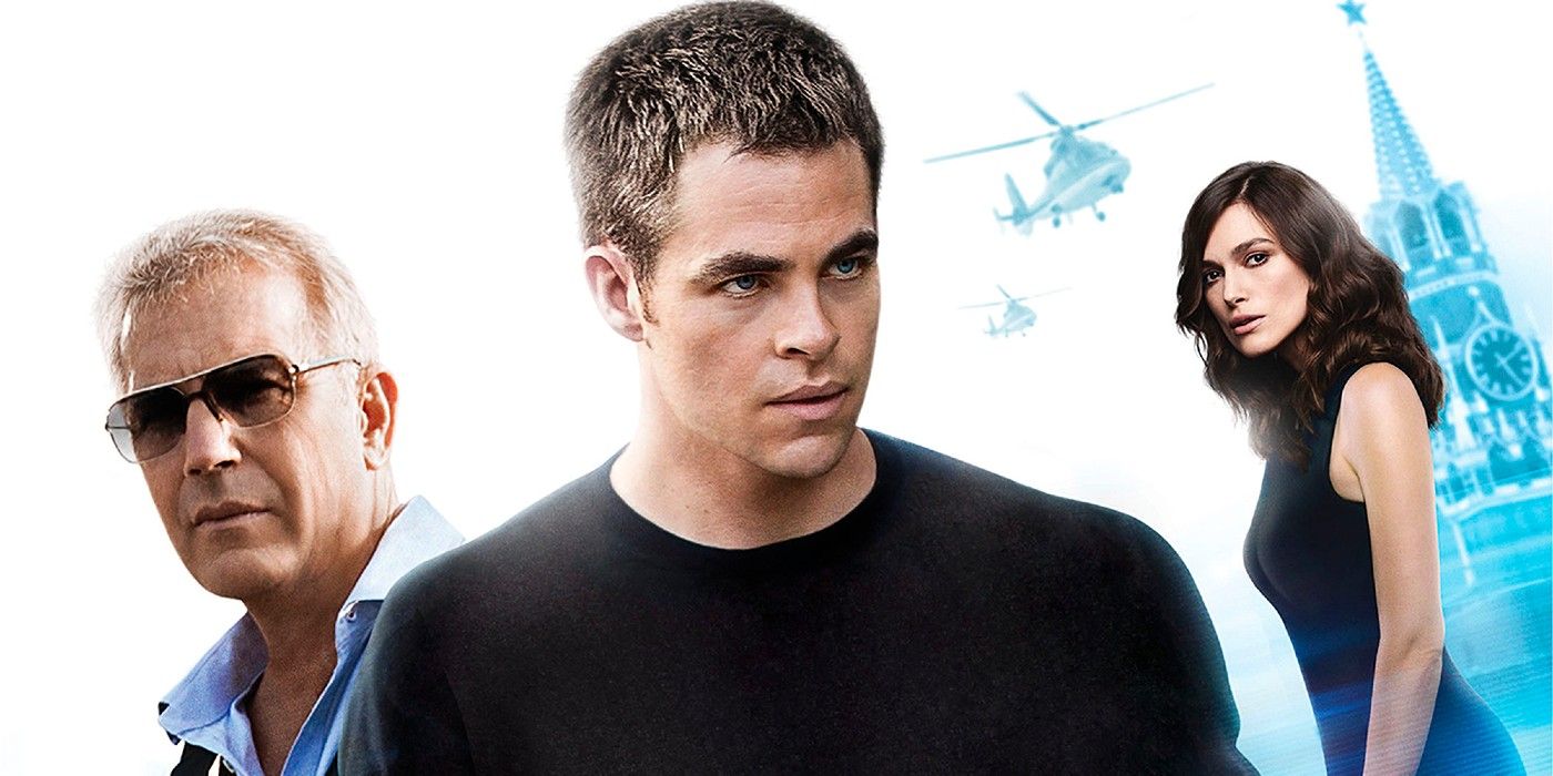 Poster for Jack Ryan: Shadow Recruit featuring Kevin Costner, Chris Pine, and Keira Knightley