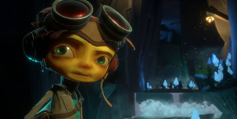 A character turning around in Psychonauts 2