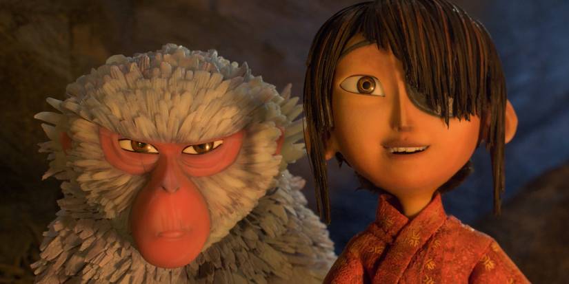 Monkey and Kubo looking ahead in Kubo and the Two Strings