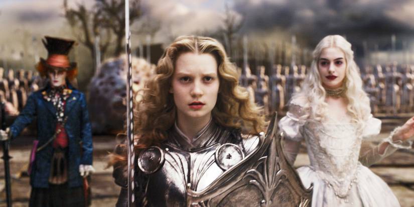 Alice, Mad Hatter and the White Queen ready for battle