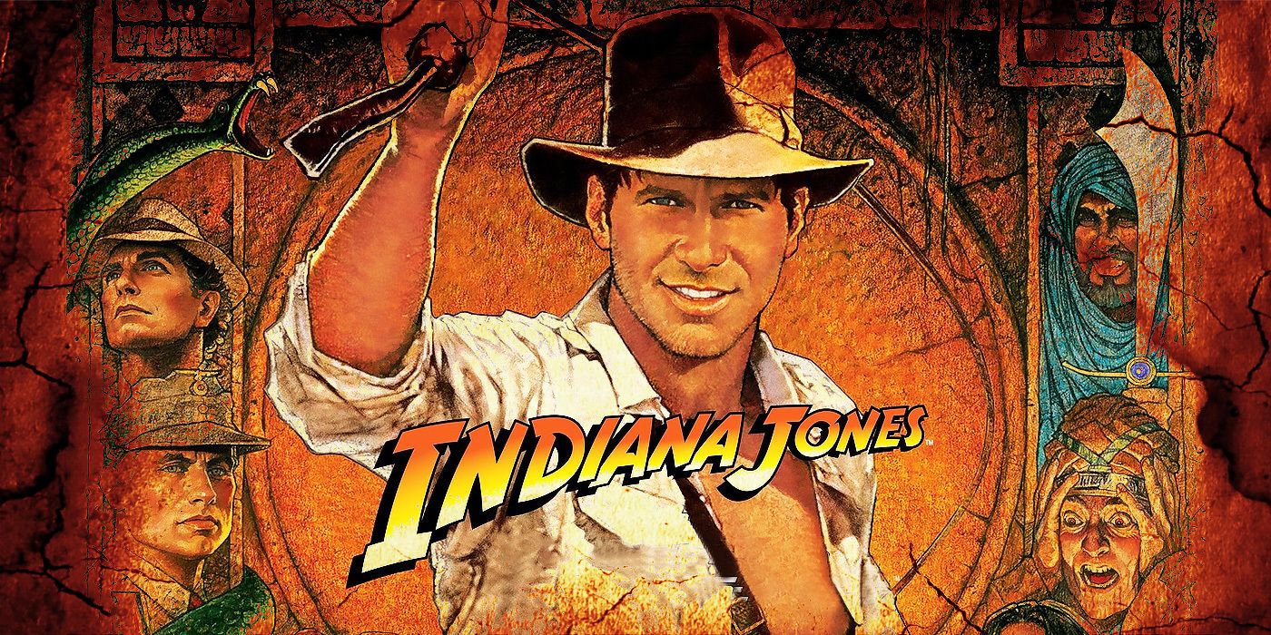 Indiana Jones smiling in the poster for Raiders of the Lost Ark