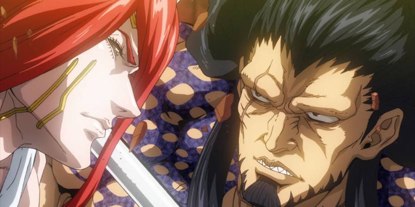 Dua karakter saling berhadapan di Record of Ragnarok