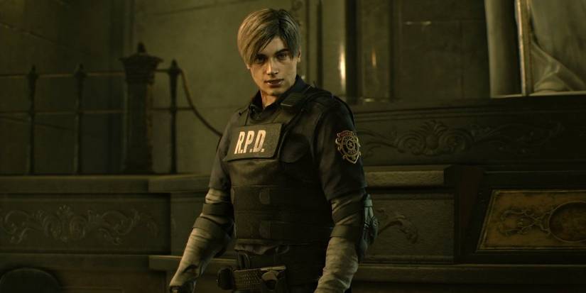Leon Kennedy in the Resident Evil 2 Remake