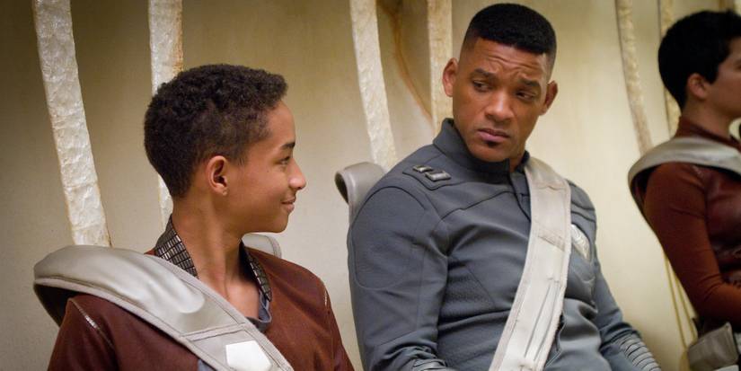 Jaden Smith dan Will Smith berbicara di After Earth