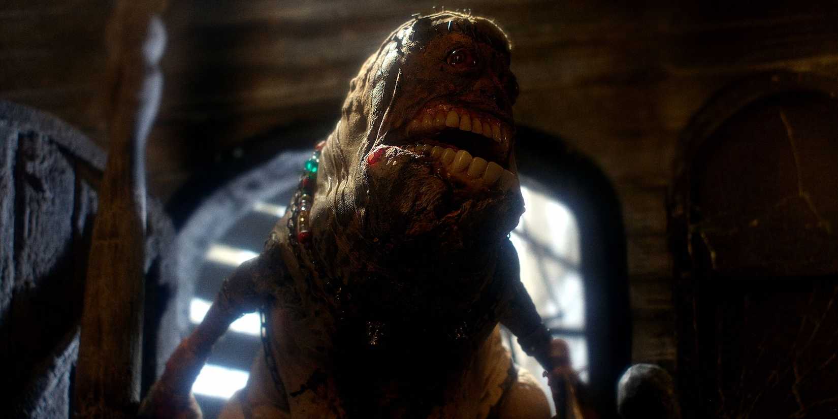 A creature with its mouth open in Mad God