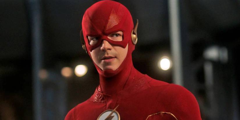 Barry Allen/Flash (Grant Gustin) in costume in CW's The Flash