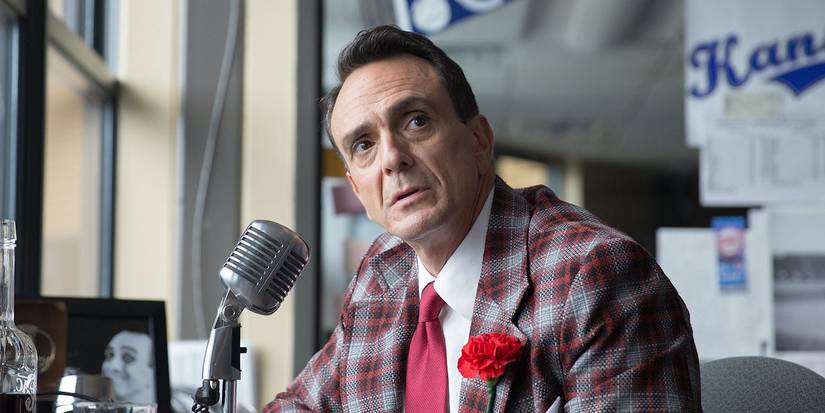 Jim Brockmire sits at his mic and looks off camera in Brockmire.