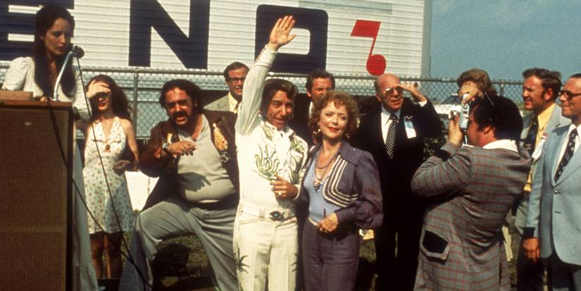 A man waving while being interviewed in Nashville