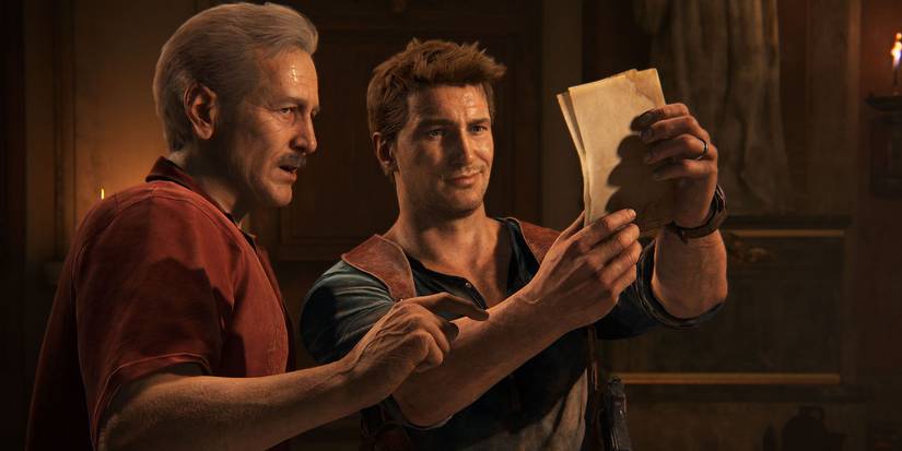 Nathan Drake and Victor Sullivan in 'Uncharted 4: A Thief's End'