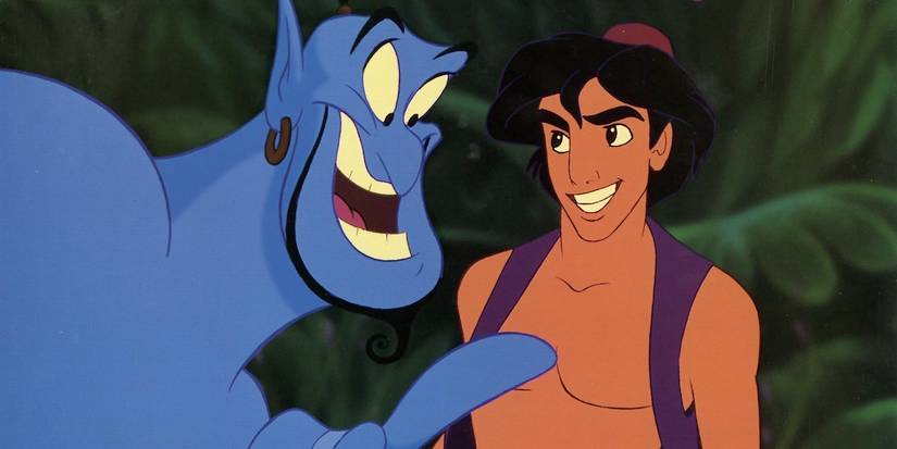 Genie talking to Aladdin