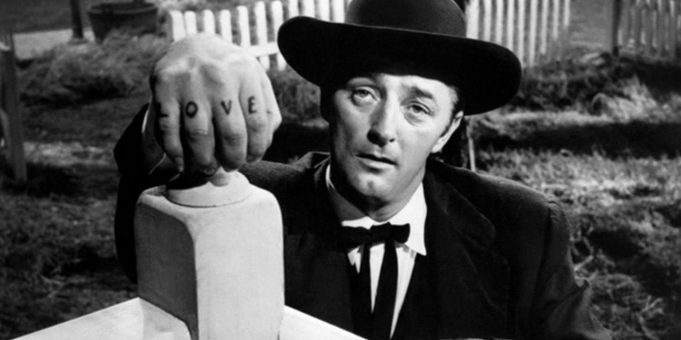 Robert Mitchum in the-night-of-the-hunter