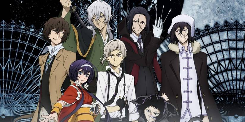 The main characters of Bungou Stray Dogs