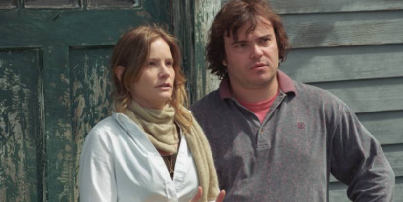 Jennifer Jason Leigh and Jack Black in Margot at the Wedding