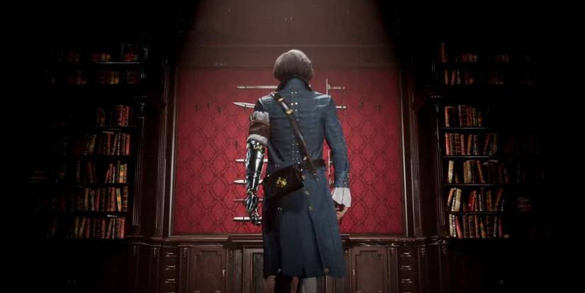 A character with his back to the camera in Lies of P
