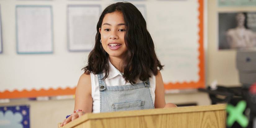 Tess Romero as Elena in 'Diary of a Future President'