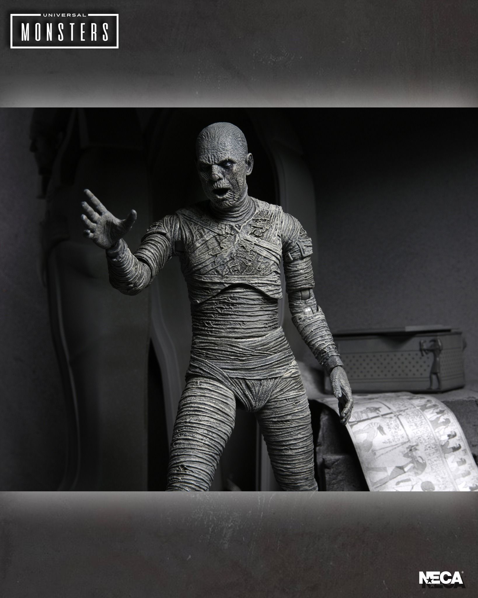 The Mummy Boris Karloff Black-and-White Figure From NECA Coming
