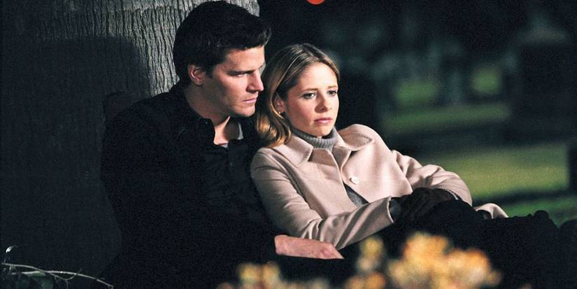 Buffy and Angel in episode "Forever" of 'Buffy, The Vampire Slayer".
