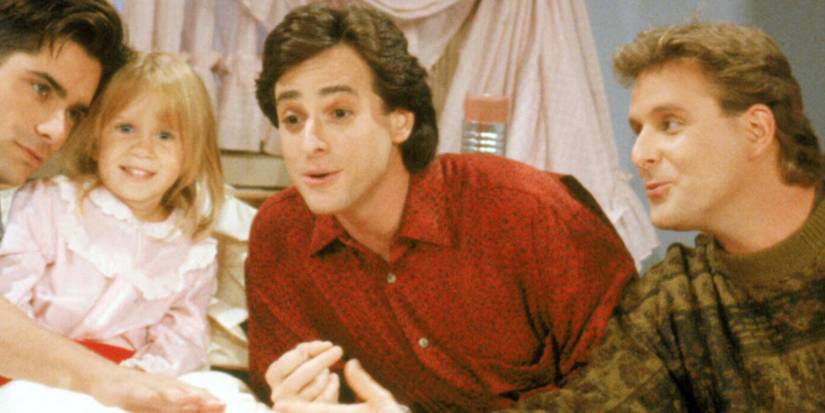 Danny Tanner, Michelle, Joey Gladstone and Jesse on Full House