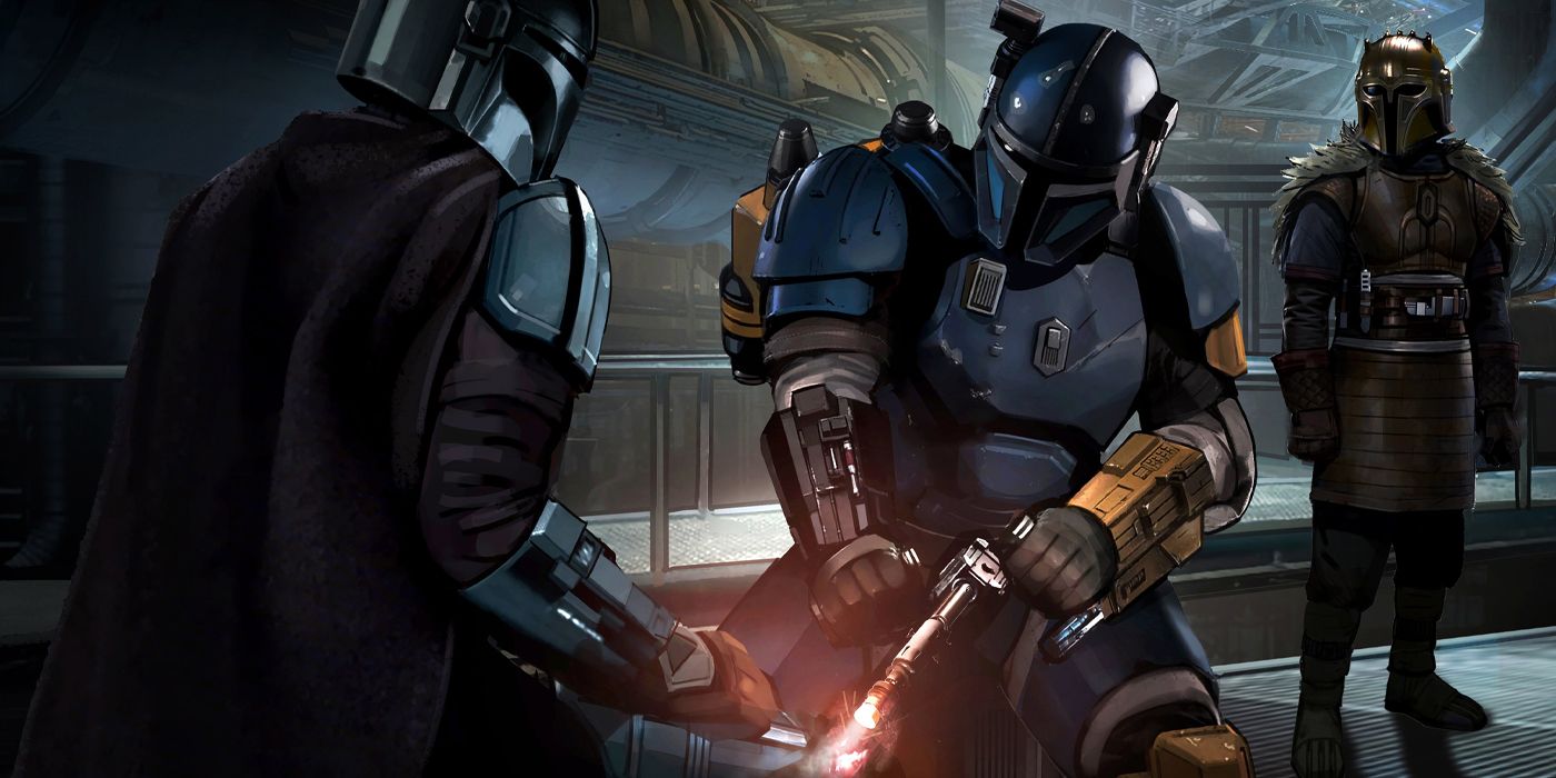 Book of Boba Fett Chapter 5 Concept Art Shows Mandalorian Darksaber Duels, image size:1400x700