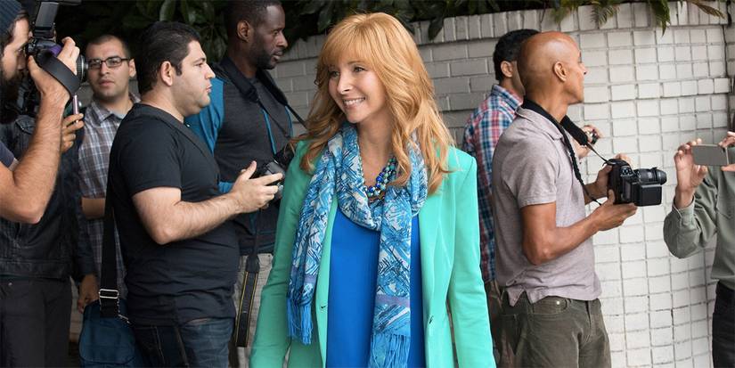 Valerie Cherrish smiling at someone off-camera in The Comeback.