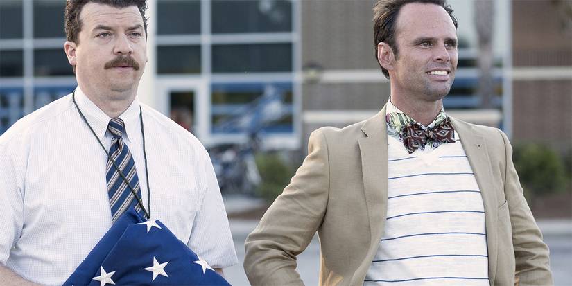 Vice Principals Gamby, played by Danny McBride (left), and Russell, played by Walton Goggins (right) in Vice Principals.