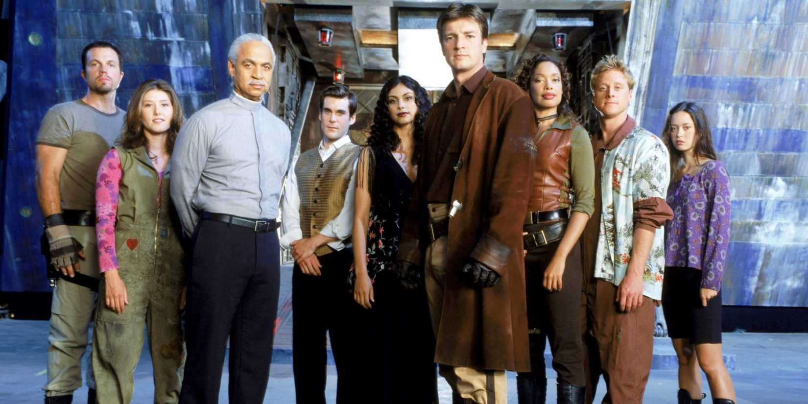 Firefly's Adam Baldwin, Jewel Staite, Ron Glass, Sean Maher, Morena Baccarin, Nathan Fillion, Gina Torres, Alan Tudyk, and Summer Glau.
