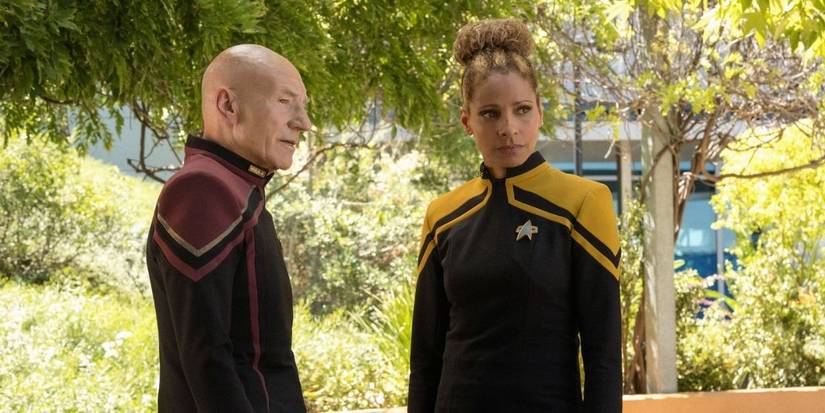 Patrick Stewart and Michelle Hurd in Star Trek Picard