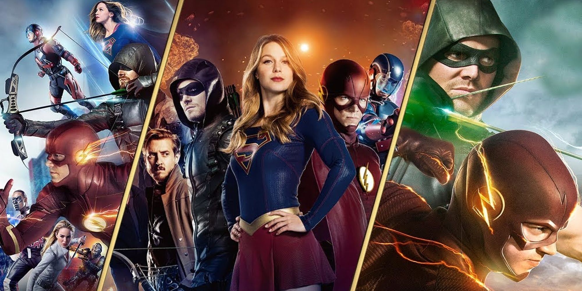 Different CWVerse/Arrowverse promo images