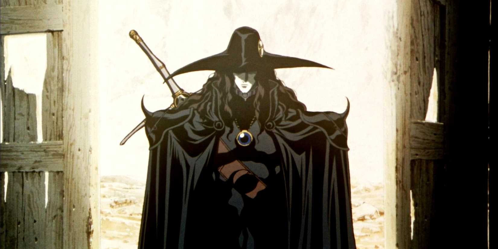D, the Vampire Hunter, standing in the light in Vampire Hunter D: Bloodlust