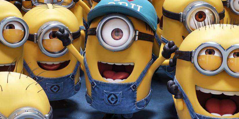 Minions cheering in Despicable Me 3