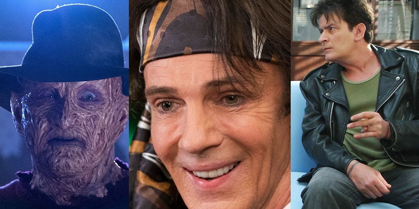 Freddy Krueger, Rick Springfield, Charlie Sheen On The Goldbergs