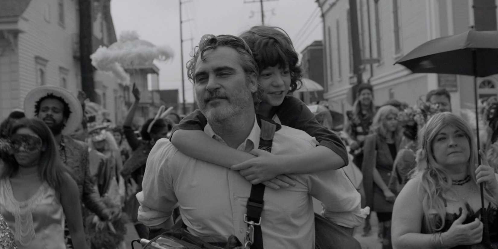 Joaquin Phoenix and Woody Norman in the 2021 film C'mon C'mon