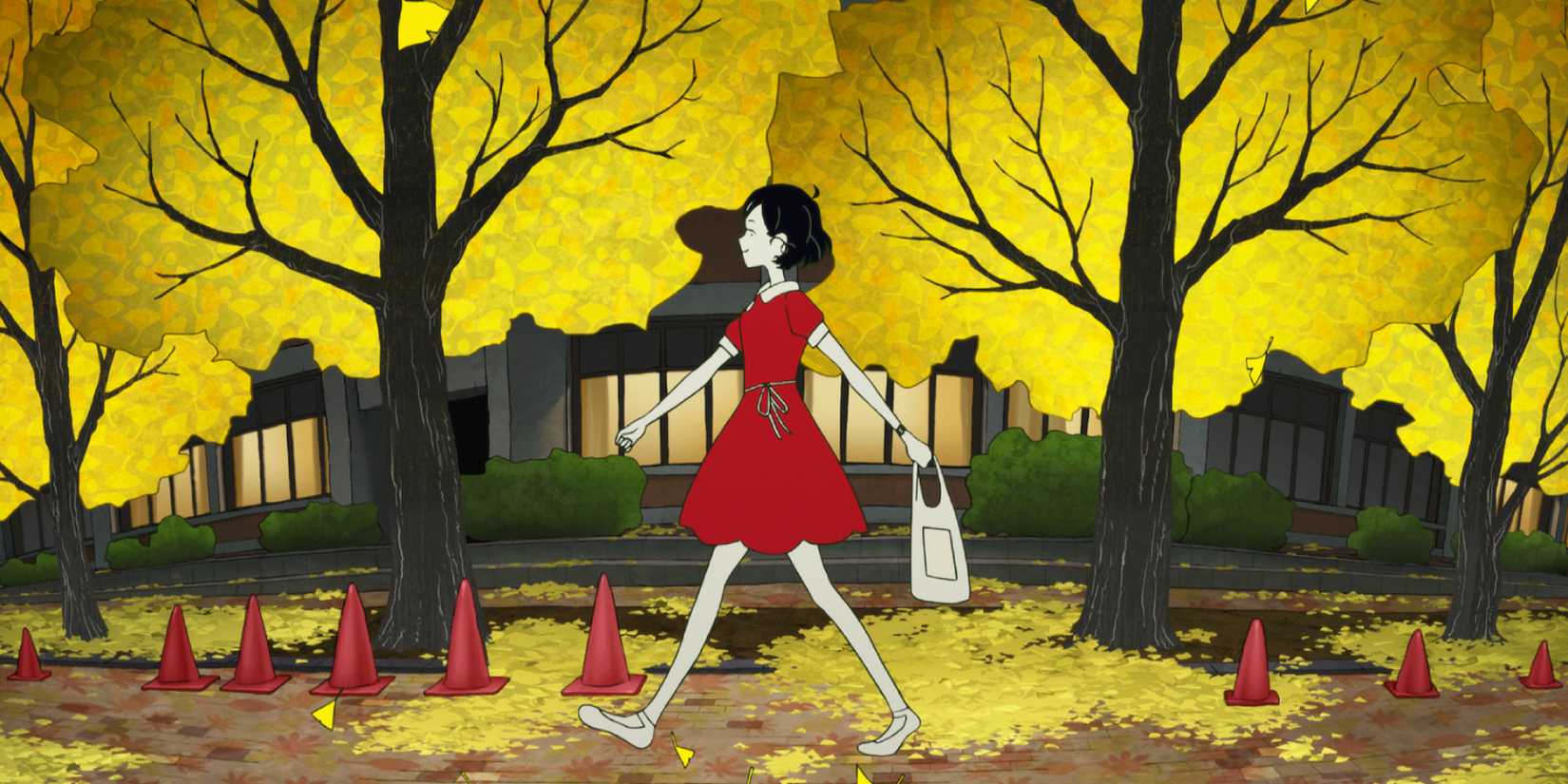 A girl walking down the forest in Night is Short Walk on Girl