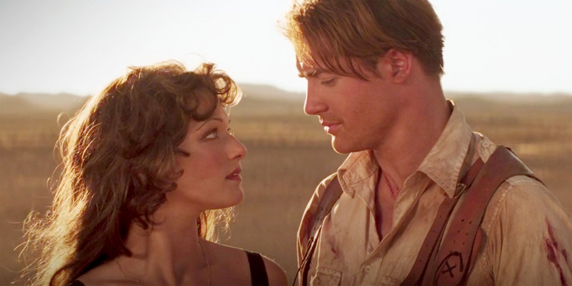 Rick and Evelyn Fall in Love in The Mummy 1999