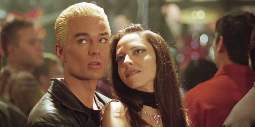 James Marsters as Spike and Juliet Landau as Drusilla dancing in Buffy the Vampire Slayer