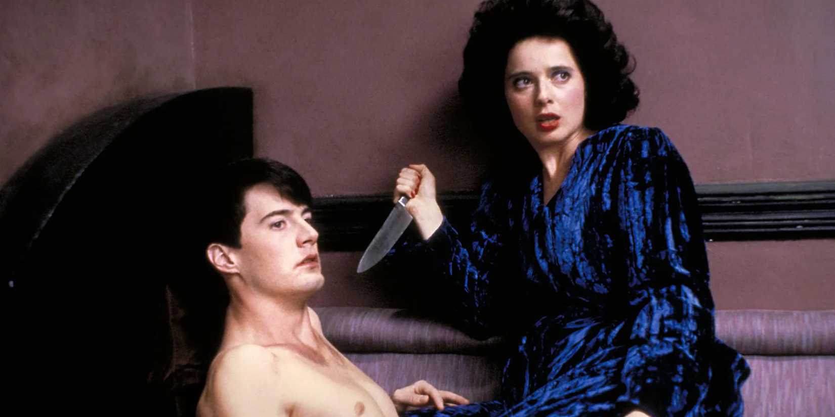 Isabella Rossellini dan Kyle MacLachlan di Blue Velvet