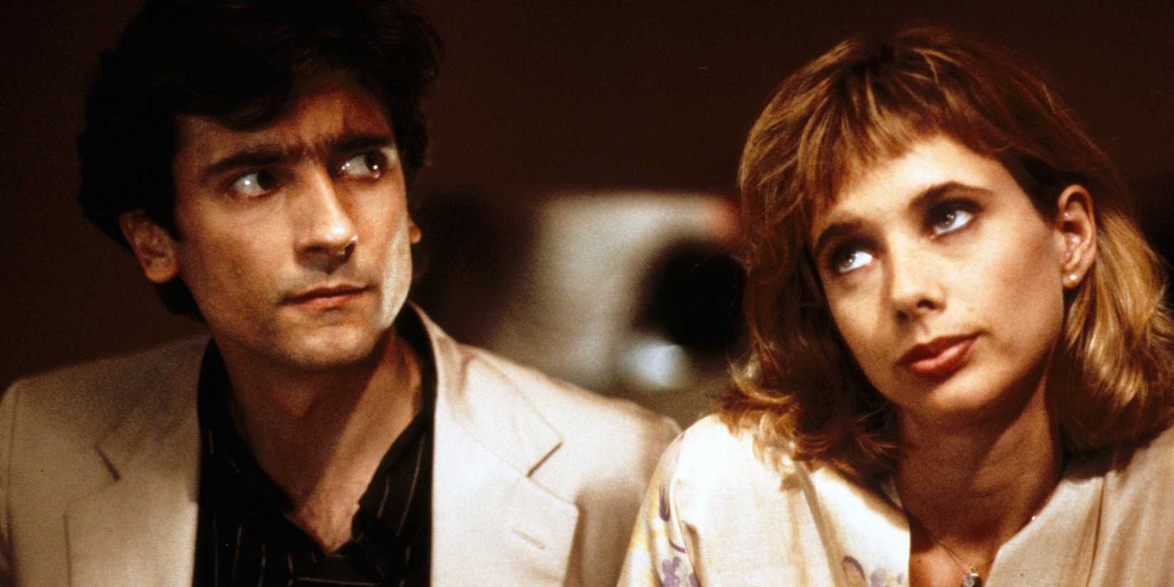 Griffin Dunne and Rosanna Arquette in After Hours close-up.