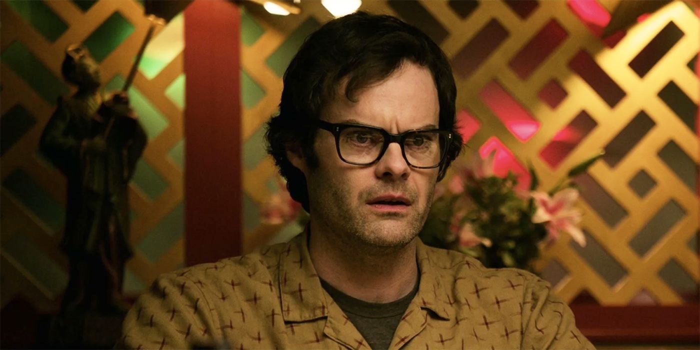 Bill Hader looking concerned in 'It: Chapter Two'.